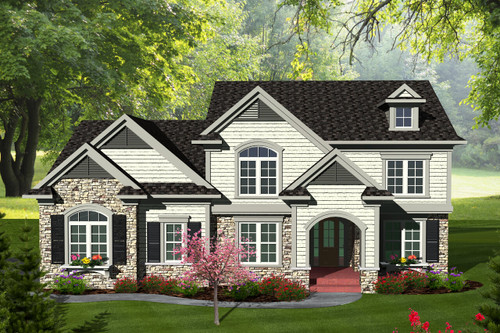 Traditional House Plan - 15832 - Front Exterior