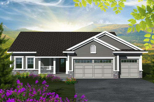 Ranch House Plan - 15906 - Front Exterior