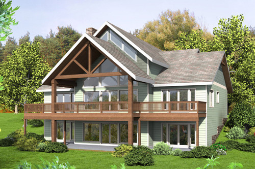 Craftsman House Plan - 17243 - Rear Exterior