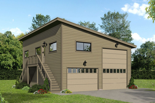 Contemporary House Plan - Tumalo Creek 19102 - Front Exterior