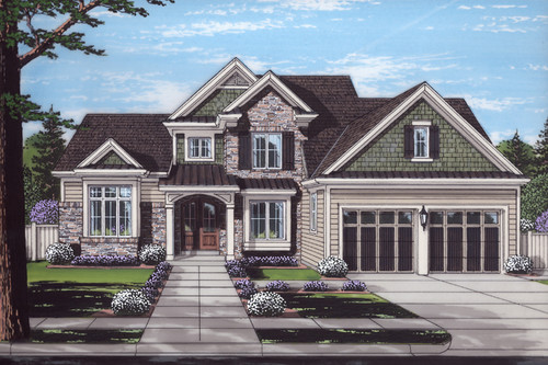 Traditional House Plan - Clearview 19789 - Front Exterior