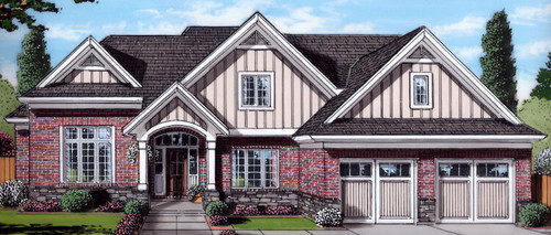Craftsman House Plan - The Groveport 20047 - Front Exterior