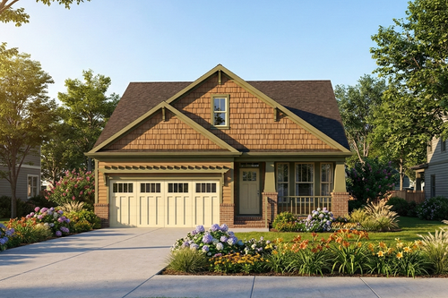 Bungalow House Plan - 20668 - Front Exterior