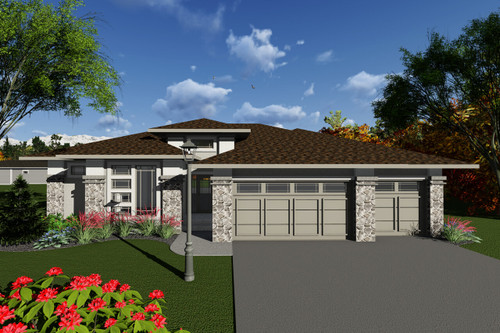 Prairie House Plan - 21133 - Front Exterior