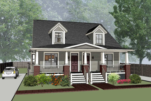 Craftsman House Plan - 21542 - Front Exterior