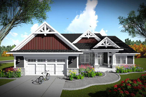 Craftsman House Plan - 21556 - Front Exterior