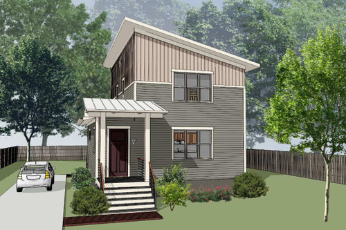 Modern House Plan - 21656 - Front Exterior