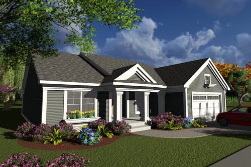 Ranch House Plan - 21716 - Front Exterior