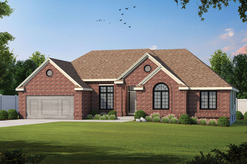 Traditional House Plan - Mansfield-II 21858 - Front Exterior