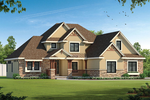 European House Plan - Silver Creek 22312 - Front Exterior