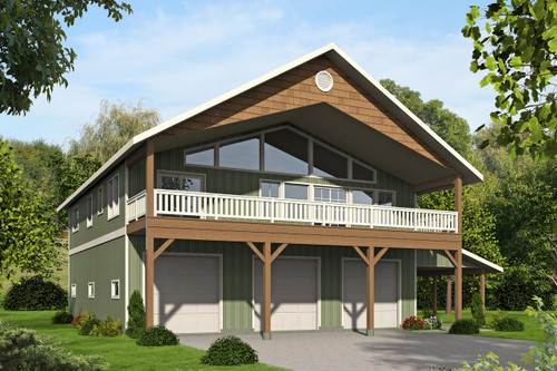 Craftsman House Plan - 22592 - Front Exterior