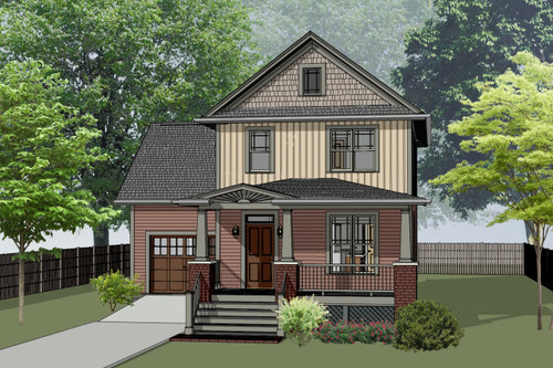 Craftsman House Plan - 23483 - Front Exterior
