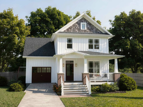 Craftsman House Plan - 23483 - Front Exterior