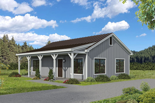 Cottage House Plan - Little Springs 25183 - Front Exterior