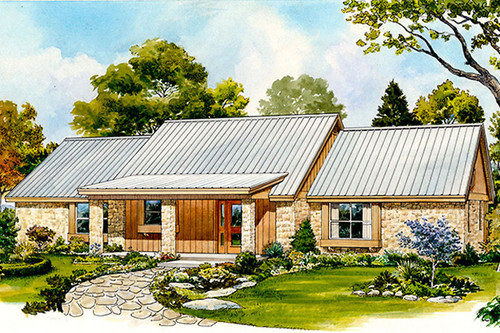 Ranch House Plan - Randall 26013 - Front Exterior