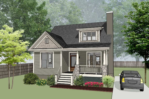 Cottage House Plan - 26201 - Front Exterior