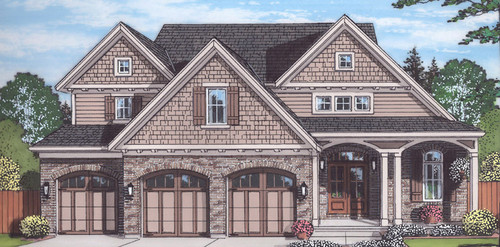 Craftsman House Plan - Loretto 26493 - Front Exterior