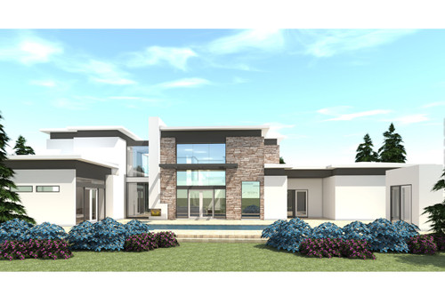 Modern House Plan - Boulder 26815 - Rear Exterior