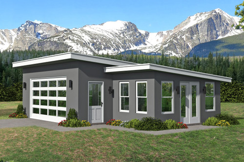 Modern House Plan - Boulder 27003 - Front Exterior