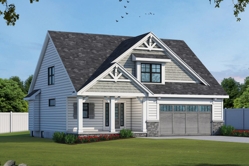 Craftsman House Plan - Windsor Cottage 27441 - Front Exterior