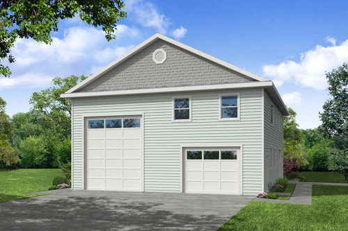 Traditional House Plan - RV Garage 27896 - Front Exterior