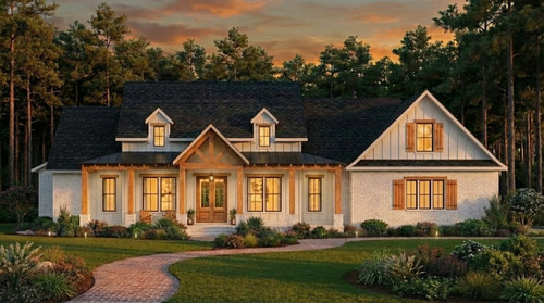 Farmhouse House Plan - Cottageville 27922 - Front Exterior