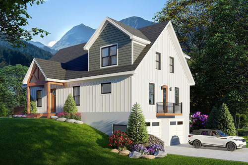 Craftsman House Plan - Lake Lure Mountains 28196 - Front Exterior