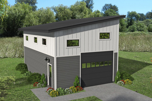 Contemporary House Plan - Zephyr 28638 - Front Exterior