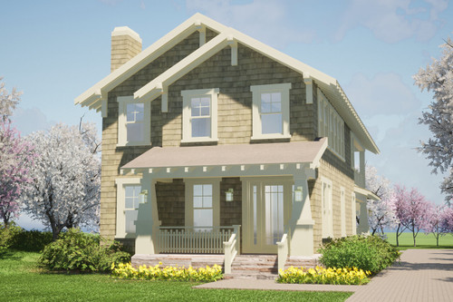 Craftsman House Plan - Pineland 28983 - Front Exterior