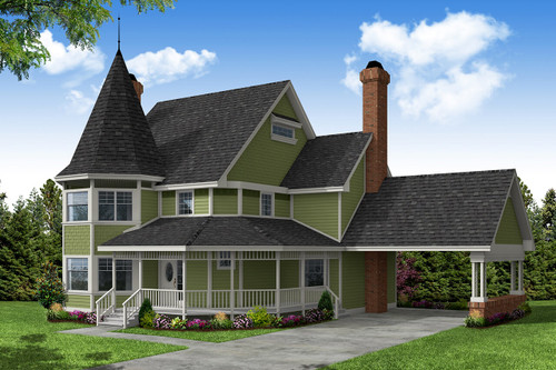 Victorian House Plan - Gibson 29073 - Front Exterior