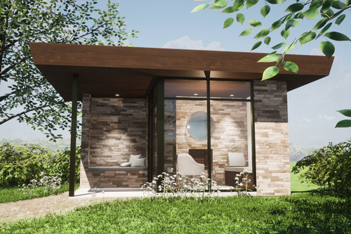 Modern House Plan - Sooner 29373 - Front Exterior