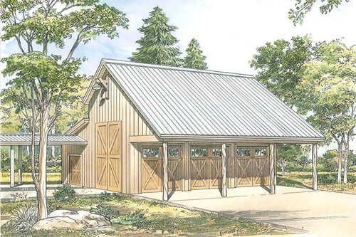 Country House Plan - Oldham Barn 29380 - Front Exterior