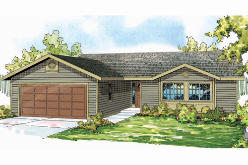 Ranch House Plan - Copperfield 29742 - Front Exterior