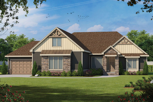 Craftsman House Plan - Ponca Hills 30313 - Front Exterior