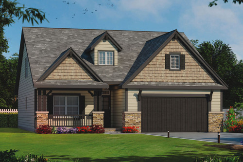 Craftsman House Plan - Cedar Glen II 31836 - Front Exterior