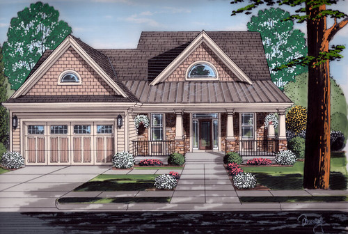 Contemporary House Plan - The Soltaire 33224 - Front Exterior