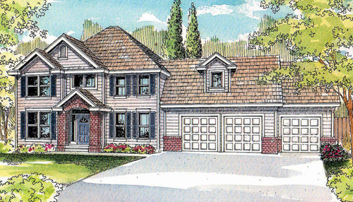 Traditional House Plan - Glenhurst 33881 - Front Exterior