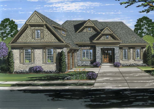 Traditional House Plan - Amherst 34046 - Front Exterior