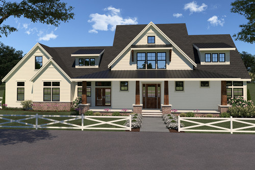 Farmhouse House Plan - 34822 - Front Exterior