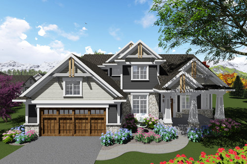 Craftsman House Plan - 35331 - Front Exterior