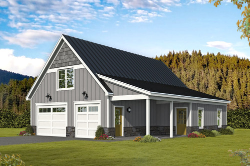 Craftsman House Plan - Deer Haven 35800 - Front Exterior