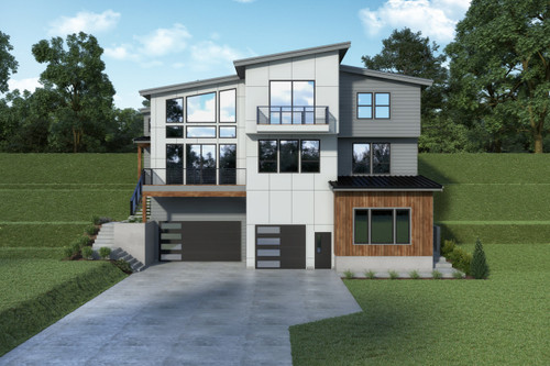 Contemporary House Plan - 36338 - Front Exterior