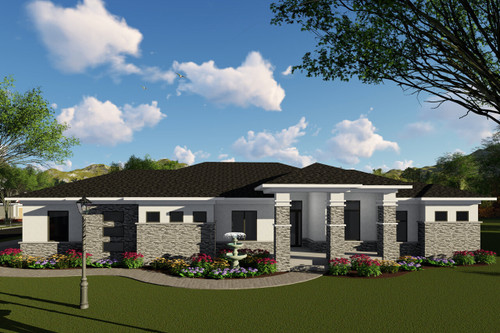 Ranch House Plan - 36485 - Front Exterior