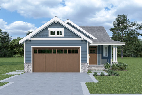 Craftsman House Plan - 36984 - Front Exterior