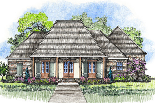 European House Plan - Vermillion 37378 - Front Exterior