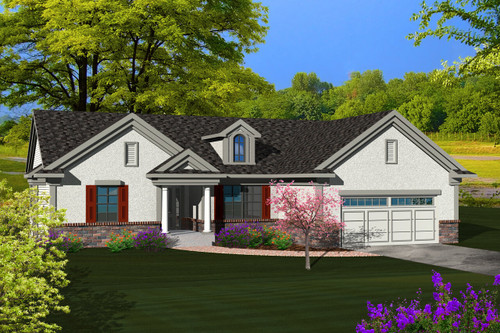 Traditional House Plan - 37406 - Front Exterior