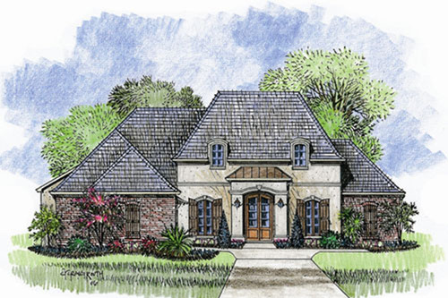 European House Plan - Avoyelles 37458 - Front Exterior