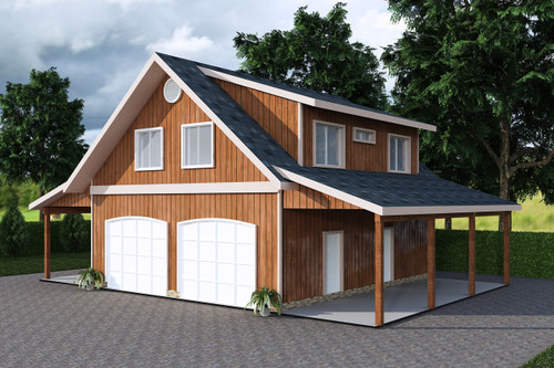 Craftsman House Plan - 37729 - Front Exterior