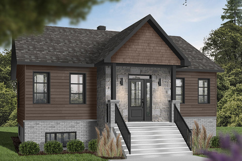 Modern House Plan - Chai 3 38123 - Front Exterior