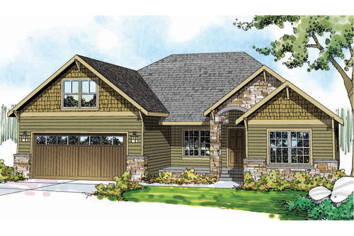 Craftsman House Plan - Cascadia 38409 - Front Exterior